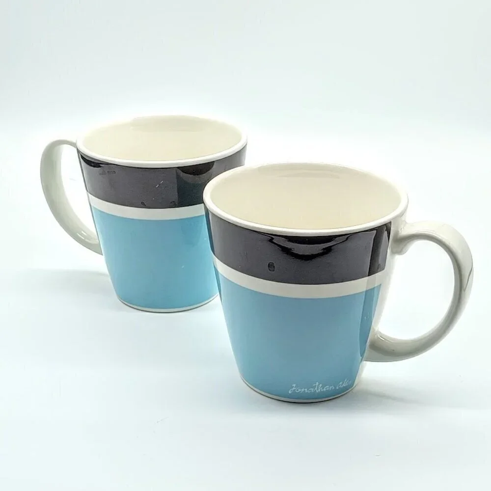 Jonathan Adler Happy Home Palm Beach Basics Ceramic Mugs